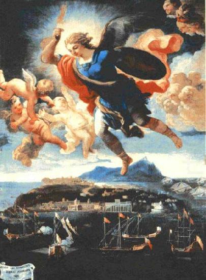 Nicola Russo apparizione di san Michele oil painting picture